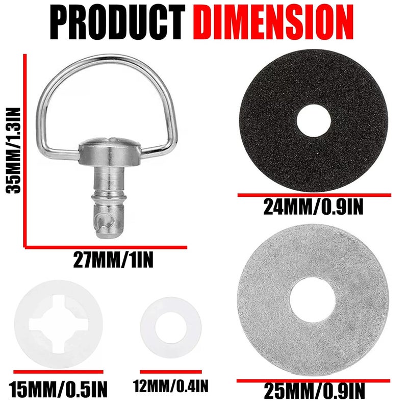 KZMPMT X3 Roof Pins Quick Release Bolts Compatible with 2017 2018 2019 2020 2021 2022 2023 2024 Can Am X3/ X3 Max- Set Replace OEM 715003815 - Image 3